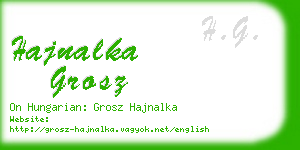 hajnalka grosz business card